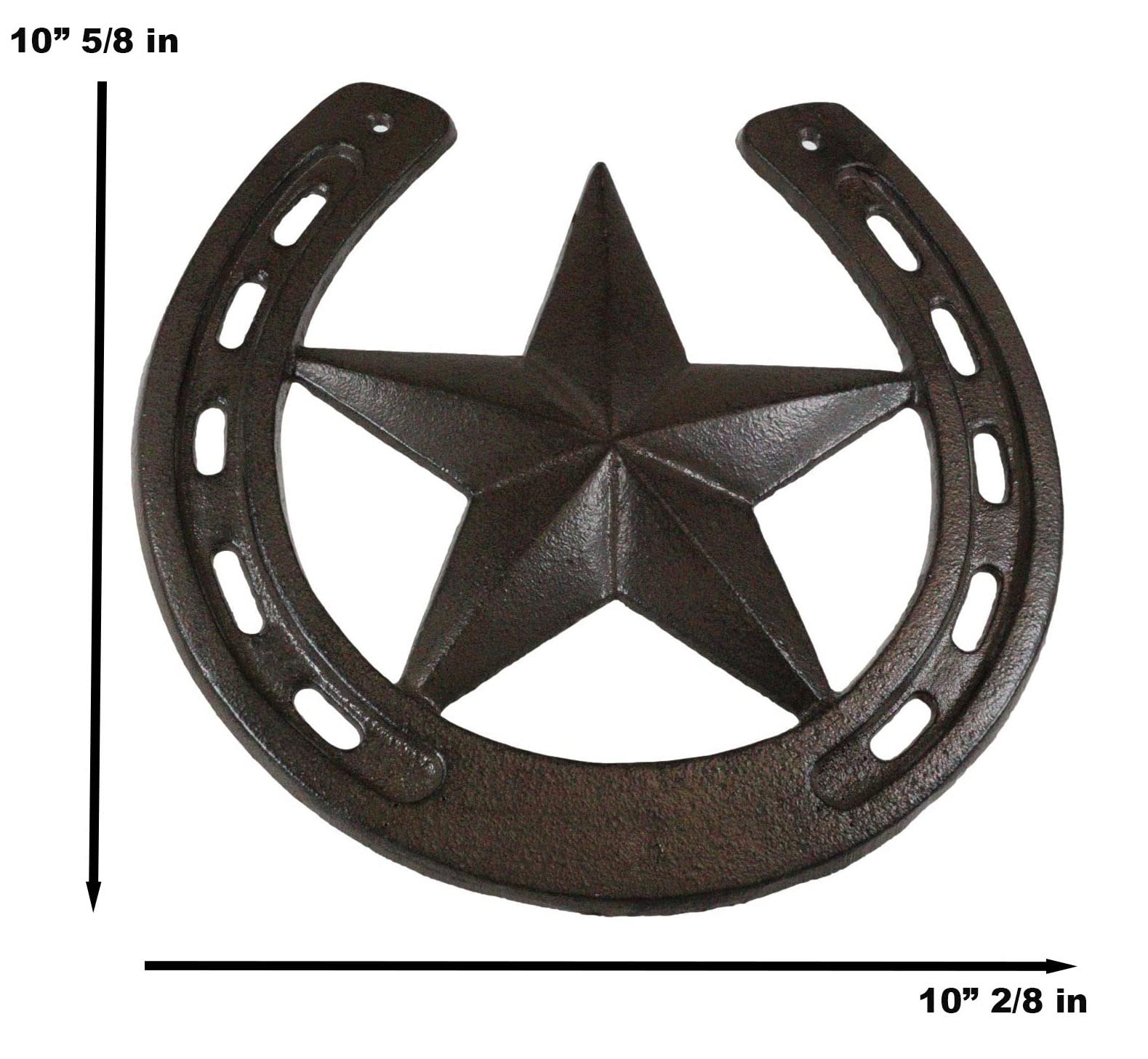 Amazon.com: Ebros Gift 10 Wide Rustic Cast Iron Metal Horseshoe